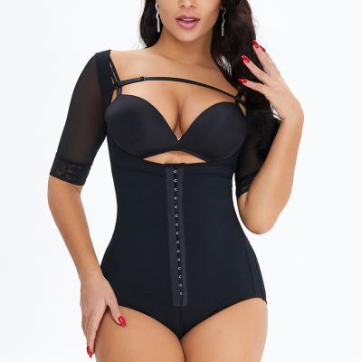 China Wholesale Antibacterial Body Shaper Butt Lifter For Women With Front Hooks 3 Hooks Full Body Shaper Open Crotch Thigh Shapewear Shapewear for sale