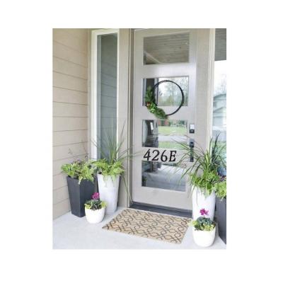 China Stainless Steel Modern Outdoor Sticker Waterproof And Rustproof Bestselling House Number Personalized Modern Metal for sale