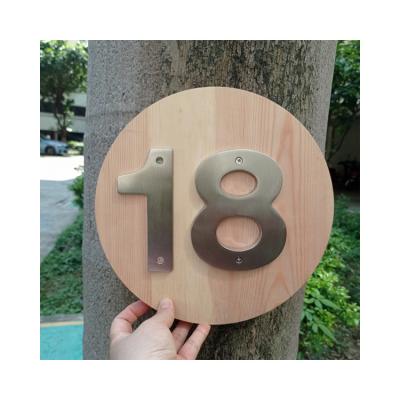 China Modern Design Waterproof And Rustproof Wholesale Hot Selling Outdoor Aluminum Solar Number Of Address A House Sign for sale