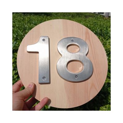 China Wholesale Good Quality Waterproof And Rustproof Modern Design White Gel Number House Signs Electroplate Letters Number Metal for sale