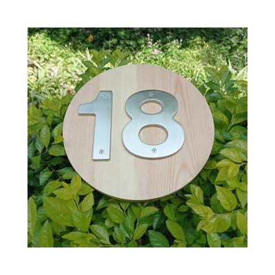 China Low Price Custom 3 D House Sign Waterproof And Rustproof Floating Plaque Address Mounted Or Recessed Standing for sale