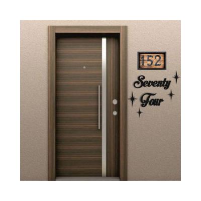 China China Manufacturer Hot Selling Top Quality Exterior House Door Number Waterproof And Rustproof Black for sale