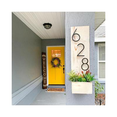 China Waterproof And Rustproof Empty Number Door Hotel Room Wall Mounted House Number Signs Waterproof And Rustproof for sale