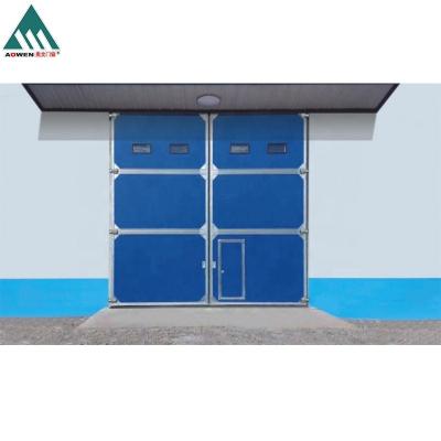 China Nest Windproof Price Factory Use Industrial Slide And Swing Door for sale