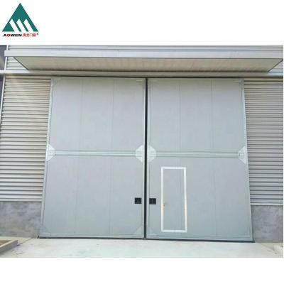 China Thermal insulation best price automatic or manual industrial electric sliding door for sale