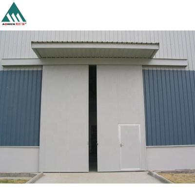 China Best price thermal insulation automatic or manual industrial side sliding garage door for sale