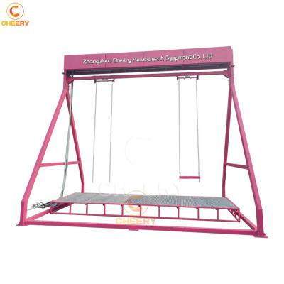 China New Factory Price Steel Double Swings Digital Steel Indoor Decorative Waterfall Swing for sale