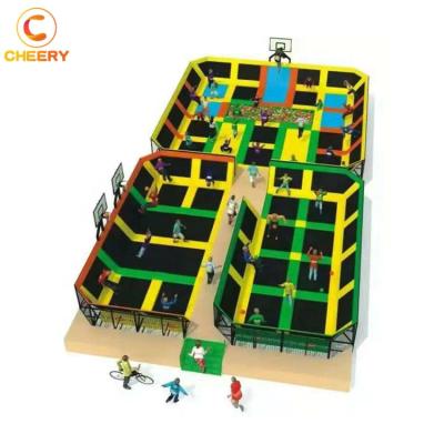 China Cheap Adult Trampoline Park Fitness Kids Trampoline Bungee Bungee Environmental Customized Indoor Gymnastic Harness for sale