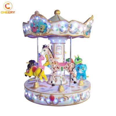 China As Your Conditions Merry Christmas Fairground Custom Fiberglass Kids Go Round Ride Mini Carousel Rides For Sale for sale