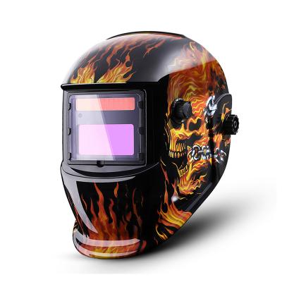 China Traditional Adjustable Headgear DEKO MZ228 PP Lithium Battery 60mAH Darking Red Solar Automatic Welding Helmet For Muttahida Majlis-e-Amal MIG Arc Welding Machine for sale