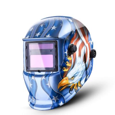 China DEKO MZ225 Eagle Electric Welding Helmet for Muttahida Majlis-e-Amal MIG TIG Welding Machine or Solar Plasma Cutter Powered Auto-darkening 11.8 x 8.7 x 8.5 inches for sale