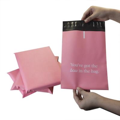 China Waterproof Custom Wholesale Pink Self Seal Eco-friendly Packaging Shipping Bags Plastic Postage Bags Clothing Bag Packaging for sale