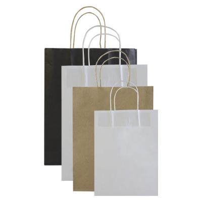 China Logo Materials Sale Recycled Eco-Friendly Paper Handbag White Craft Paper Bags Custom Hot Wholesale Paper Bags Packaging for sale