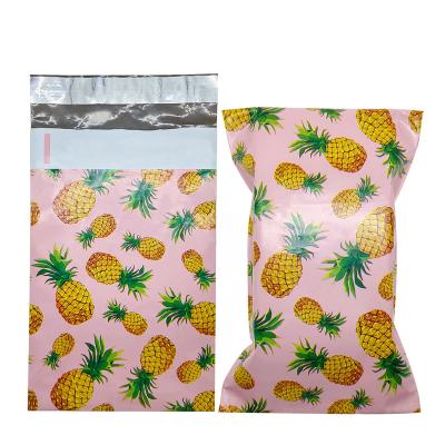 China Logo Pineapple Shipping Envelops Waterproof Custom Mailing Polyester Mailing Bags Amazon Branded Polybag Poly Mailer Eco Friendly For Fabric for sale