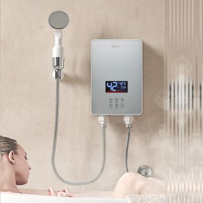 China AC220V 5.5kw Tankless Electric Water Heater Touch Screen Instant Tankless Electric Water Heater For Bathroom for sale