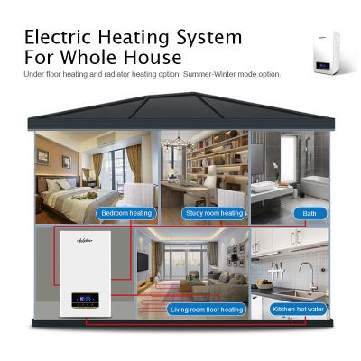 China Wifi Sync Setting Heating Wall Mounted Home Combi Para Boiler Calderas Caldefaccion Electric Central for sale