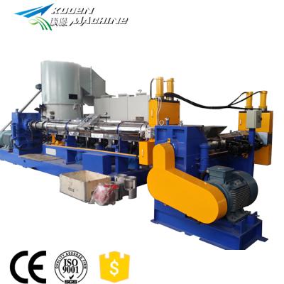 China Durable PE PET granules plastic pelletizing machine pp waste plastic from production recycle machine cover compactor for sale