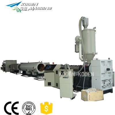 China PIPE HDPE sterling pe plastic pipe extruder production line machine factory material included vacuum feeding for sale