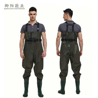 China Manufacturer Factory High Quality Women and Men Waterproof Waterproof Nylon Chest PVC Plus Size Fishing Waders for sale