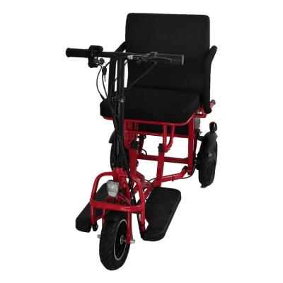 China Hot selling electric tricycle passenger car tricycle 48V 350W folding electric tricycle adult elderly for sale