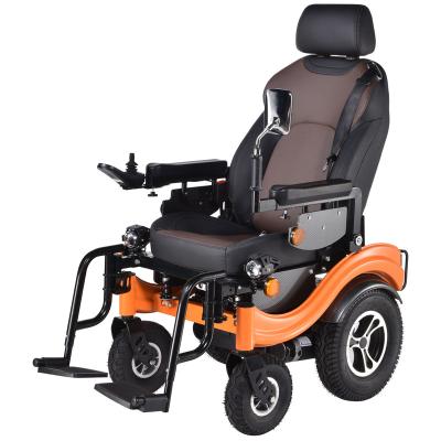 China high quality powerful heavy duty electric wheelchair for disabled and elderly with big car seat and remote control for sale