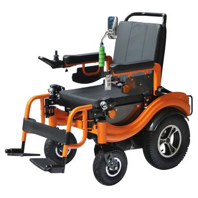 China luxury big power wheel Heavy duty electric wheelchair with carbon steel frame and comfortable seat for sale