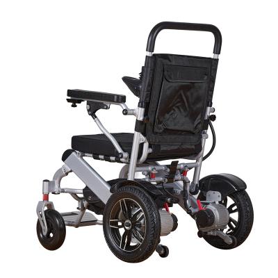 China Folding Electric Handicapped Light Weight Commode Foshan Aluminum Lightest Lightweight Portable Travel Wheelchair Product for sale