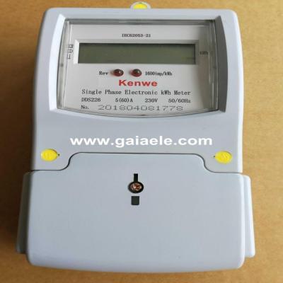 China DDS226 Series Single Phase Kwh Meter Kenwell Yemen Electronic Meter DDS540 for sale