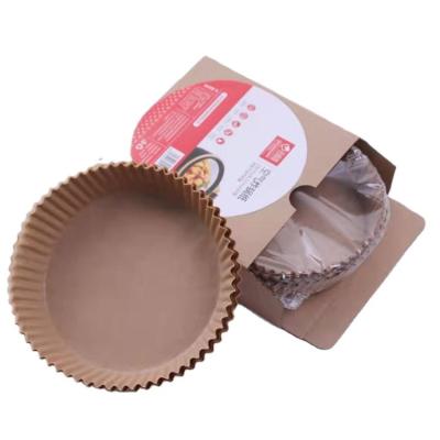 China Oil Absorption Customized Air Fryer Liners High Quality Parchment Paper Food Grade Disposable Air Fryer Paper for sale