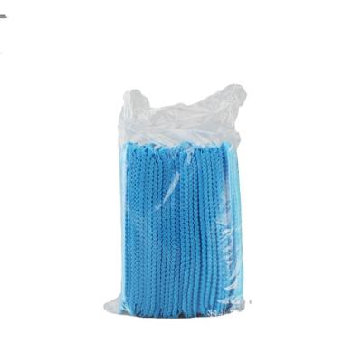 China Eco-friendly Nonwoven White Net Working Hair Net-CAPS Buffing Cap-Disposable Crowd Cap-Color Hair Cap With Elastic Caps for sale