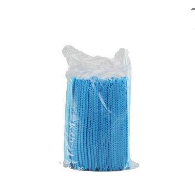 China Eco-friendly White Net Disposable Nonwoven Nonwoven Working Hair Buffing Cap-Crowd Cap-Color Hair Net-CAPS With Elastic Caps for sale