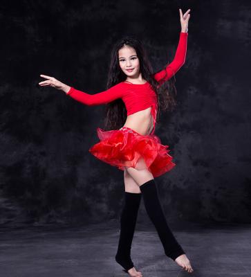 China RT113 Attractive Wuchieal Modal And Yarn Kids Belly Dance Training Clothes for sale