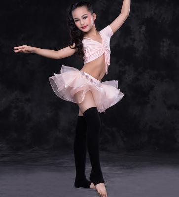 China RT113-1 Attractive Wuchieal Modal And Yarn Kids Belly Dance Training Clothes for sale