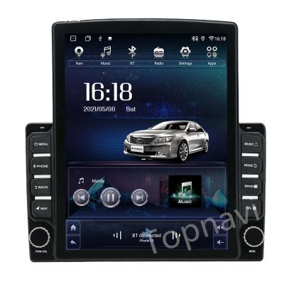 China Hot Tesla Style GPS Car Radio Multimedia Player For Honda Toyota Kia Hyundai 9.7 Inch IPS 2.5D 4G LTE Android Auto DVD GPS Stereo for sale