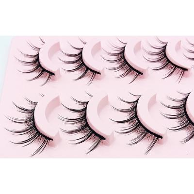 China Long Natural Journal Wearing 5 Pairs Per Set Synthetic False Eyelashes for sale