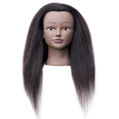 China With Wig 100% Remy Hair Training Mannequin Head 14 Inch For Hairdresser for sale