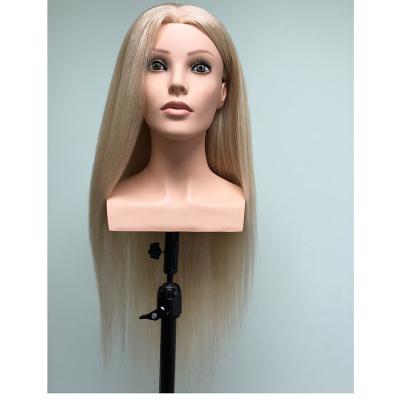 China With Wig Wholesale Price Europe Face Training Mannequin Head With Shoulder For Hairdresser for sale