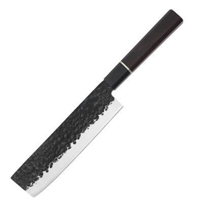 China Sustainable 7 Inch Nakiri Knife Cutting Asian Chef Knife 9Cr18MoV Stainless All Sandalwood Handle for sale