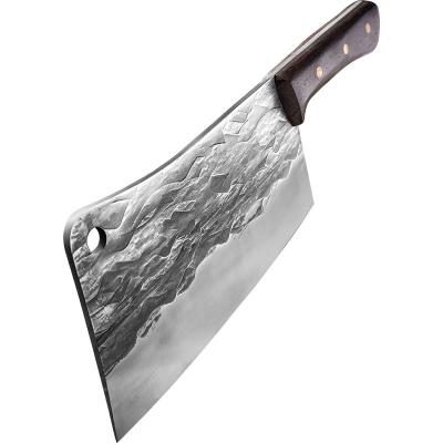 China Viable High Quality Butcher Cleaver Knife Chopping Forged 8.6 Inch Stainless Steel Chef Cleavers Knives For Meat Vegetable for sale