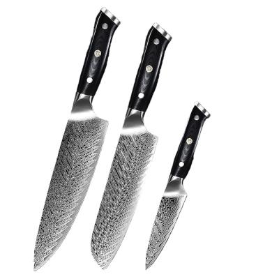 China Viable Dropshipping 2021 Latest Fruit Taste Knife Chef Knife Santoku Knife Damascus Handle Gift Steel Japanese Kitchen Cutter for sale