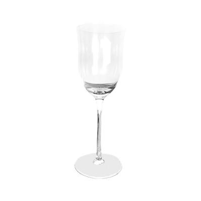 China 200ml Tempered Glass Wine Glass Tumbler Set Household INS Roll Up Champagne Nordic Glass White Wine Glass for sale