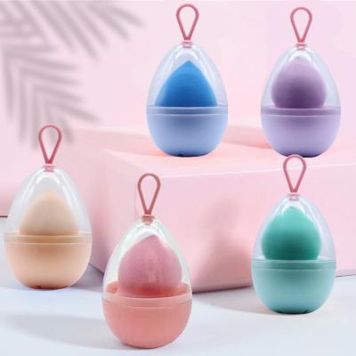 China Wholesale Hot Selling Non C Egg Case Beauty Makeup Sponge Cosmetics Super Soft Latex Factory Wholesale Waterdrop Latex Polyurethane Makeup Sponge Egg Crate Free Stand for sale