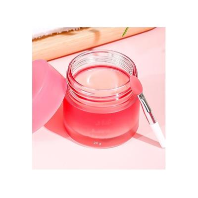 China 2023 Wholesale Waterproof High Quality Single Flavor Pink Lip Mask Strawberry Moisturizing Private Label Lip Mask Pink Lip Mask for sale