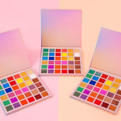 China 2022 High Quality Waterproof 36 Colors Matte Eyeshadow Palette High End Eyeshadow Box Glitter Makeup Private Label Custom Eyeshadow Palette for sale