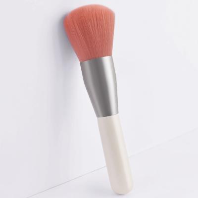 China Angular Blush Newest Powder 2022 New 1Pcs Simple White Oversized Super Soft Super Soft Powder Brush Single Makeup Brush for sale