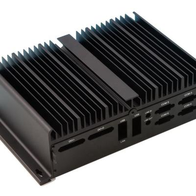 China Anodized Aluminum Extruded 6063 Aluminum Profile CNC Machining Radiator Extrusion Fans for sale