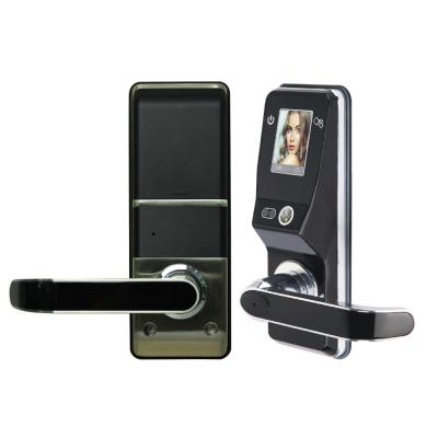 China CNC Security Digital Rfid Aluminum Handle Face Door Lock With Eye Camera Scanner Recognition for sale