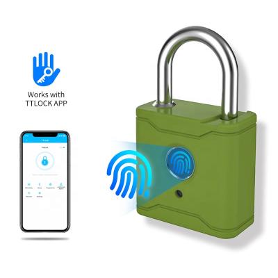 China Waterproof Keyless Smart Wifi Padlock With Fingerprint Key APP 20 Pieces for sale