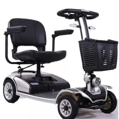 China Unisex Electric Travel Scooter 4 Wheel Fold Up Mobility Scooter Seat Tire Offroad Mobility Scooter for sale