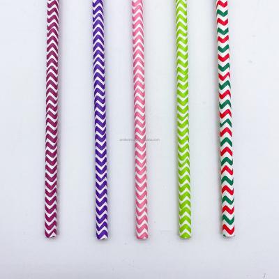 China 2021 Hot Selling Amazon Factory Eco-Friendly Biodegradable Disposable Paper Drinking Straws 6mm Disposable Custom Straw for sale